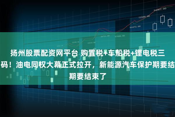 扬州股票配资网平台 购置税+车船税+锂电税三重加码!油电同权大幕正式拉开,新能源汽车保护期要结束了